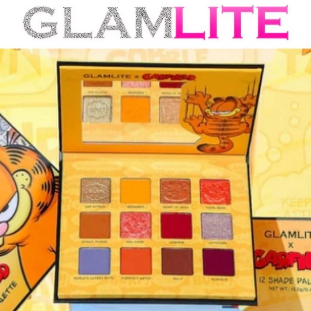 Glamlite X Garfield 12 Shade Palette